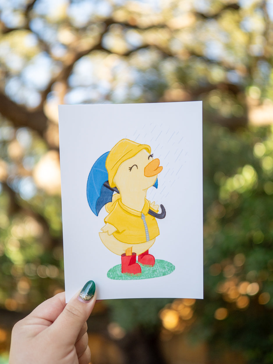 Ducky Rain Print ☔️