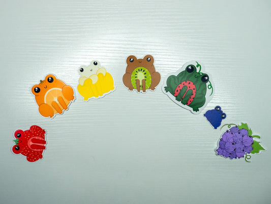 Fruit Frogs Sticker Pack