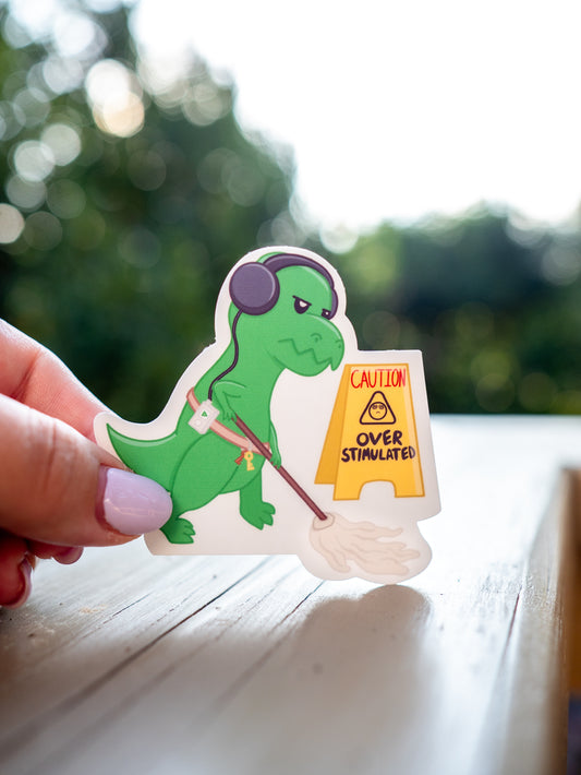 Overstimulated T-Rex Janitor